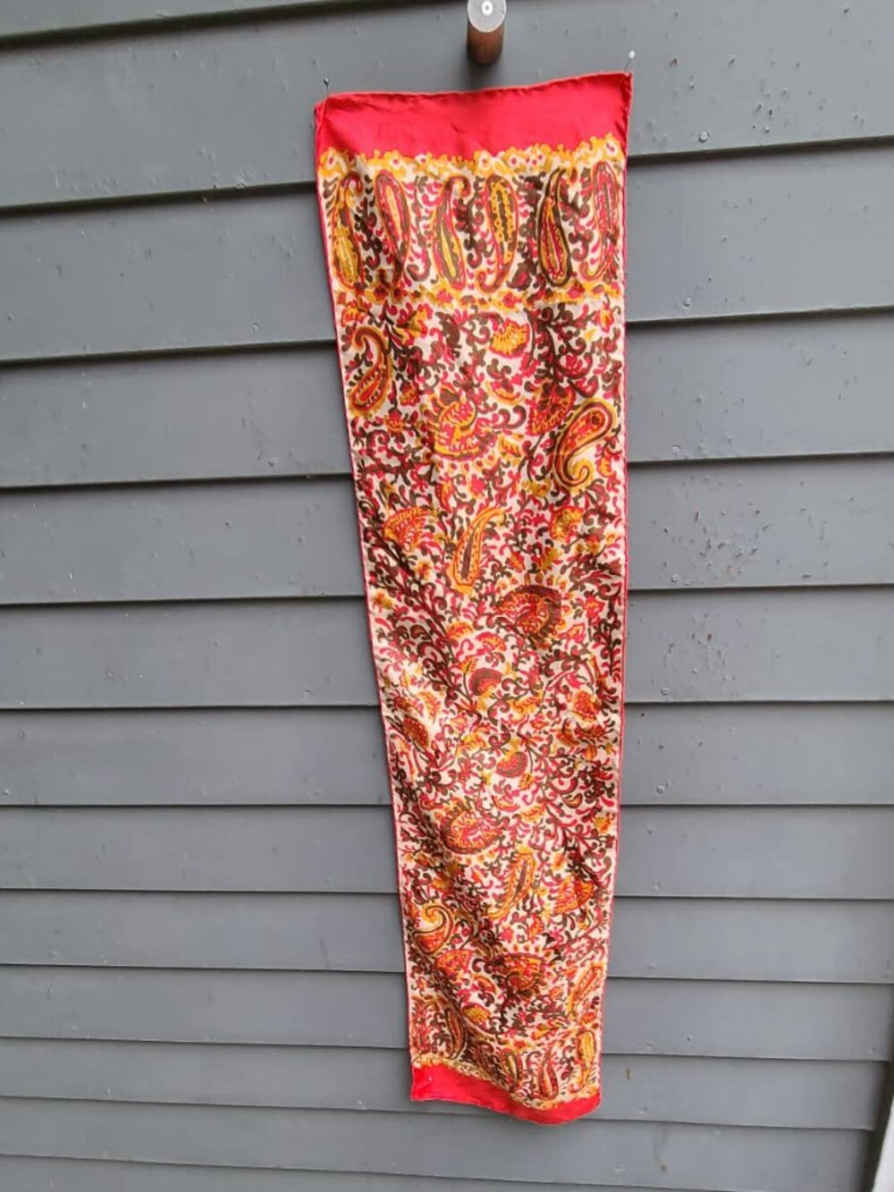 Orange Paisley Scarf